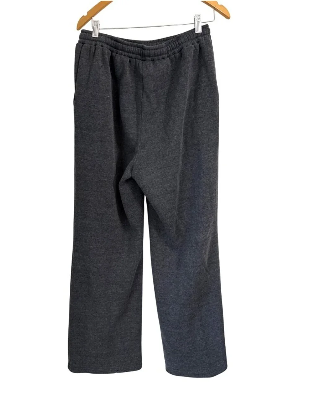Dark Gray Drawstring Sweatpants XXXL 95% Polyester 5% Elastane Relaxed Fit Loung